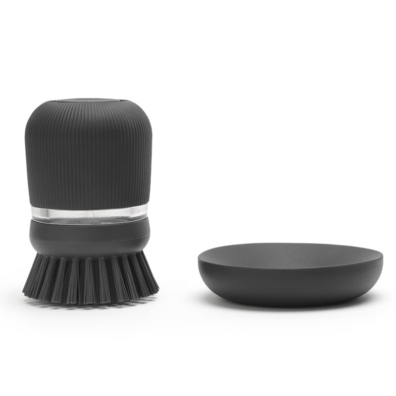 Щетка с дозатором моющего средства Brabantia SinkSide, черный щётка для мытья посуды с дозатором для моющего средства металлическая губка