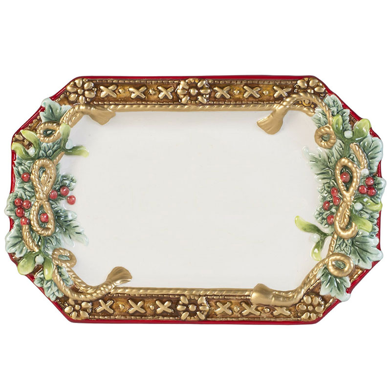 

Блюдо Fitz and Floyd Золотое рождество, Разноцветный