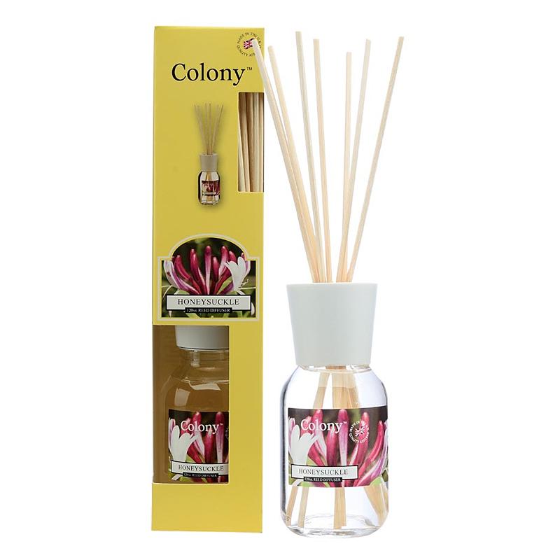 

Ароматический диффузор Colony Цветущая жимолость 120 мл, Прозрачный