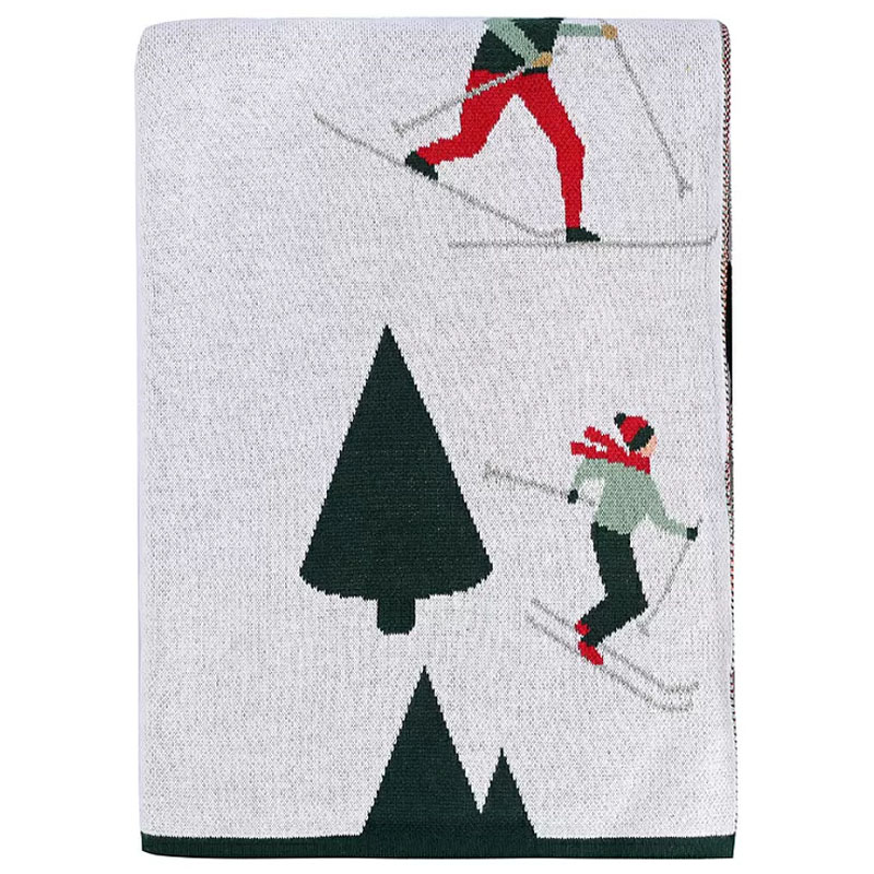 

Плед Tkano New Year Essential Let's Ski