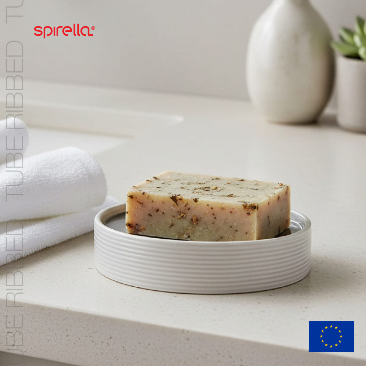 

Мыльница Spirella Tube-Ribbed, цвет серый