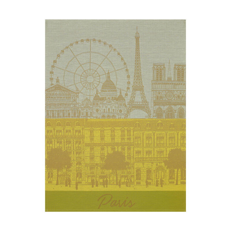 Полотенце для посуды Le Jacquard Francais Paris Panorama, цвет желый