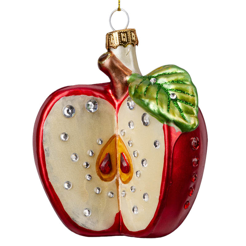 

Украшение ErichKrause Decor Яблоко со стразами 9см