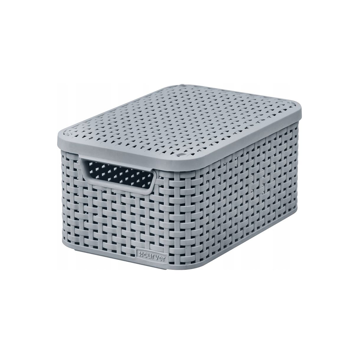 

Корзина с крышкой Curver Style S, цвет светло-серый