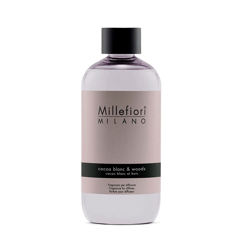 

Сменный наполнитель для диффузора Millefiori Milano Natural Белое какао и дерево, Белый