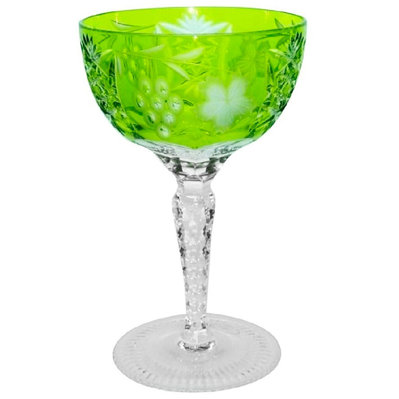 Фужер для шампанского Ajka Crystal Grape Reseda Ajka Crystal 1/reseda/64576/51380/4835, цвет зеленый