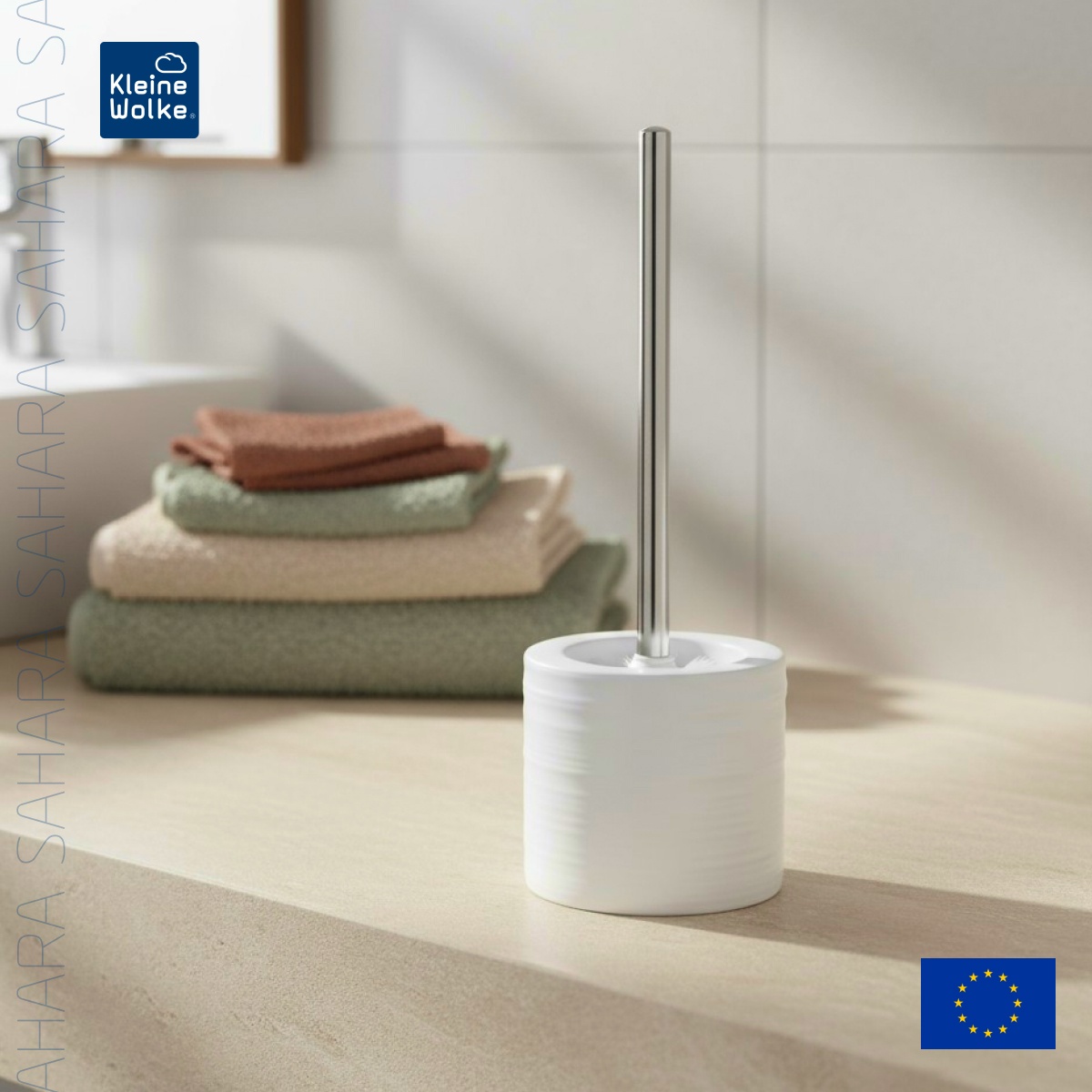 

Ерш с подставкой Kleine Wolke Sahara, белый