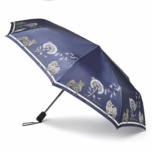 Зонт женский Henry Backer Dogs купол 96см, синий зонт мужской автомат henry backer синий