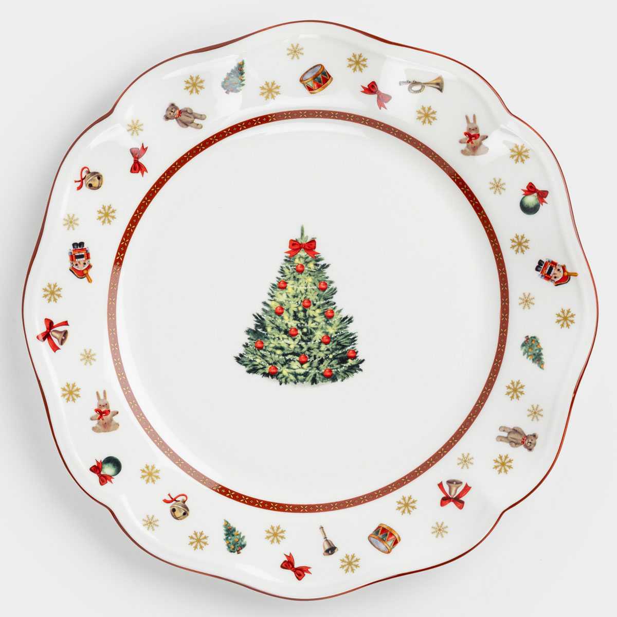 

Тарелка обеденная Anna Lafarg Чудесное время Елка