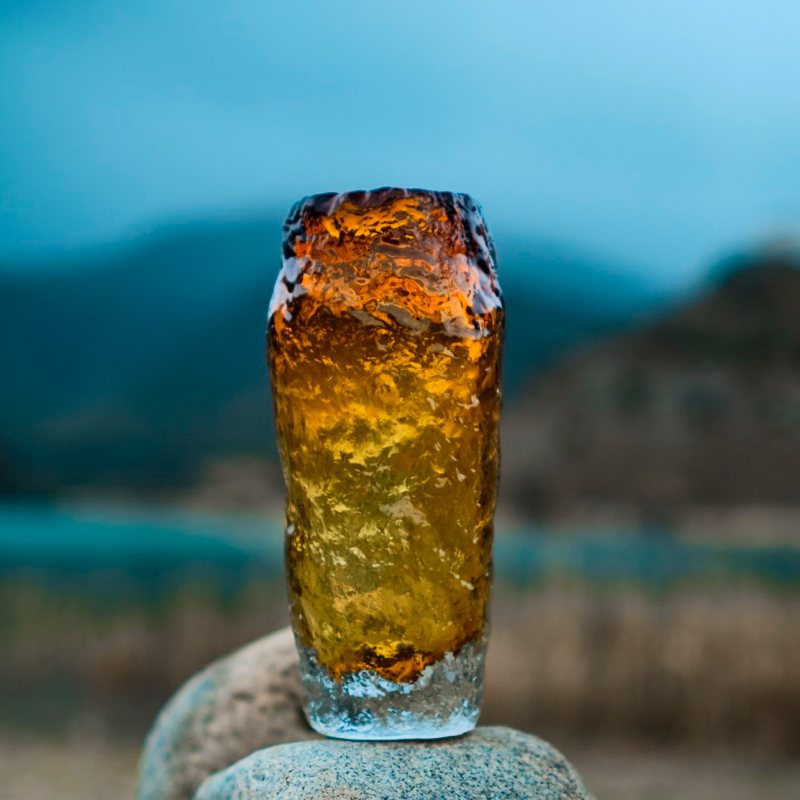 Ваза Sofi de Marko Изуми 25см цвет янтарный 7610₽