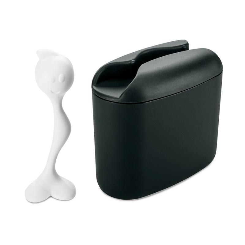 

Контейнер для хранения с ложкой Koziol Hot Stuff M, черный