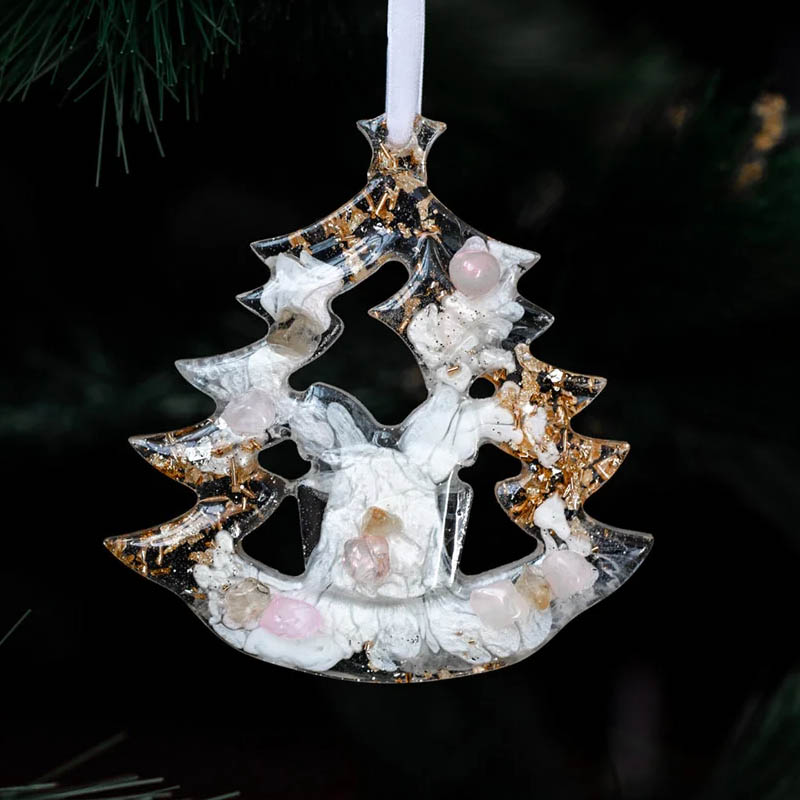 

Елочная игрушка из розового кварца Incrua Ель