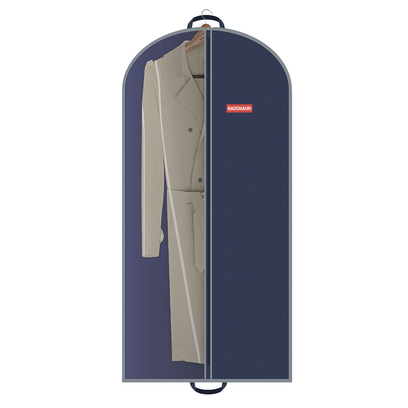 Чехол для одежды Hausmann 140x60см, синий чехол для одежды с окном 60×120 см спанбонд цвет бордо