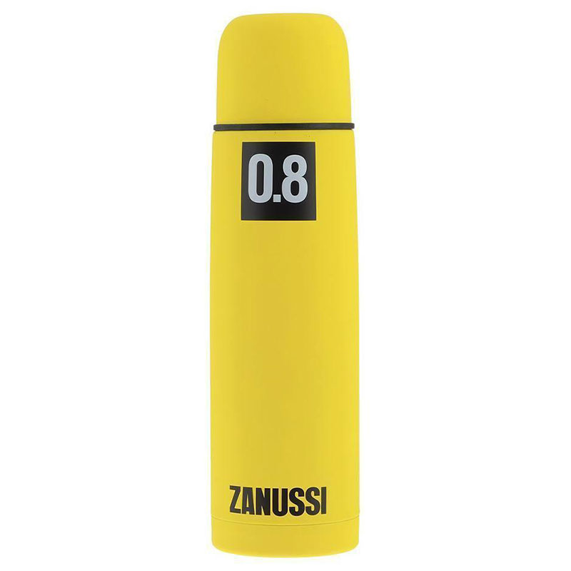 Термос Zanussi 800мл, желтый термос 1л ст колба