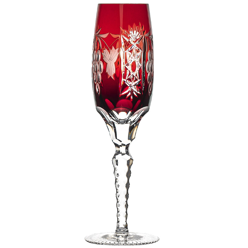 

Фужер для шампанского Ajka Crystal Grape 180мл, темно-бордовый