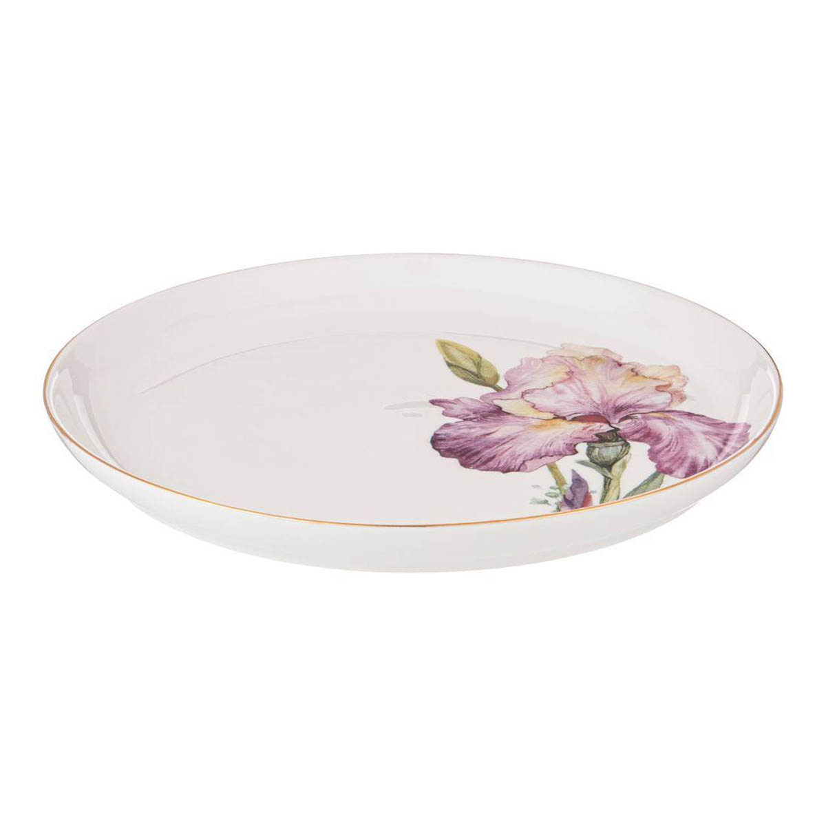 Набор тарелок обеденных Гарда Декор Ирисы, 2шт Garda Decor 590-349, цвет белый - фото 2