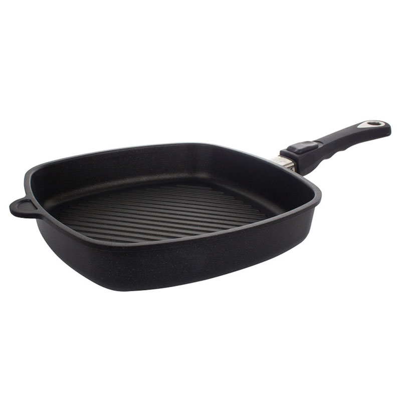 Сковорода индукционная глубокая AMT Frying Pans Titan 26x26см AMT AMT I-E264G, цвет черный - фото 1