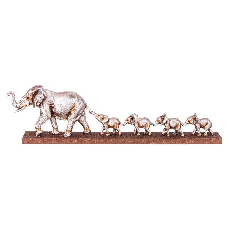 

Фигурка декоративная Lefard Animal World Семья слонов