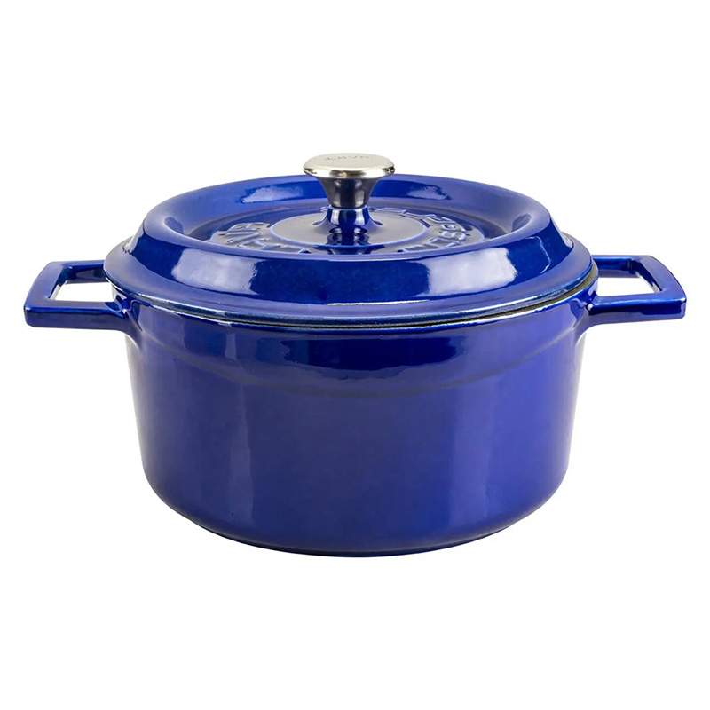 Кастрюля чугунная Lava 282л цвет голубой 14270₽