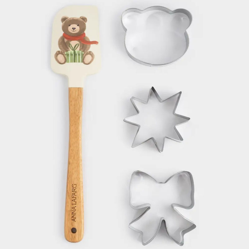 

Набор для выпечки Anna Lafarg Медведь и елка 4 предмета