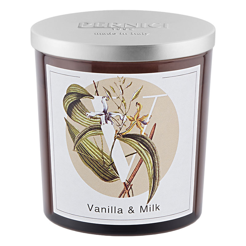 Свеча ароматическая Pernici Elementi Ваниль и Молоко натуральная эко свеча из пальмового воска