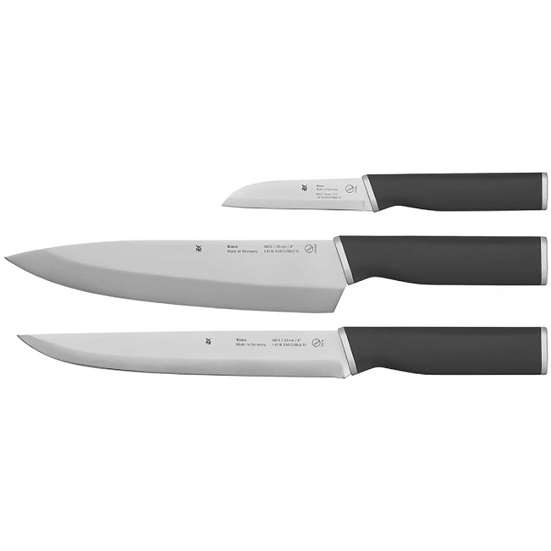 Набор ножей WMF Kineo 3шт набор туриста в чехле 5в1 мастер к рукоять синяя металл