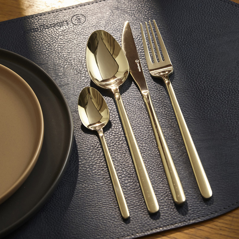 

Набор столовых приборов Liberty Jones Pure 24 предмета на 6 персон, глянцевый золотой