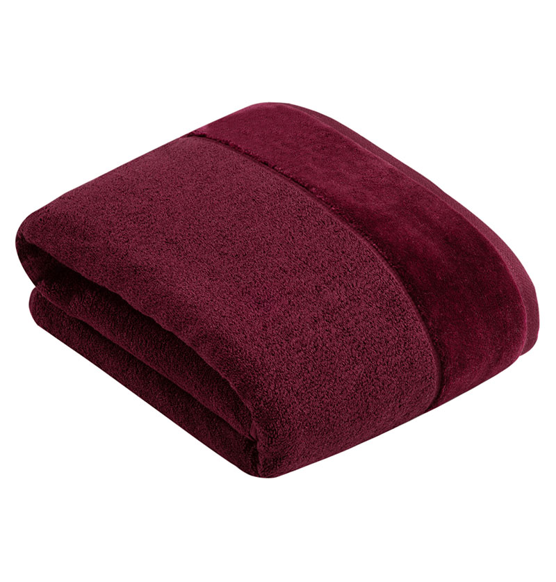Полотенце Vossen Pure 100x150см, цвет бордовый полотенце классик темно бордовый р 50х90