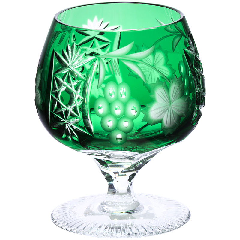 Бокал для коньяка Ajka Crystal Grape 300мл, темно-зеленый Ajka Crystal 1/emerald/64574/51380/483