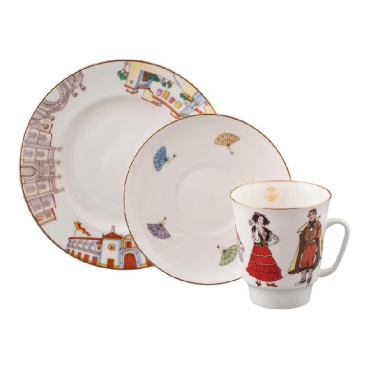 Набор для чая на 1 персону Императорский фарфоровый завод Мировая опера Кармен