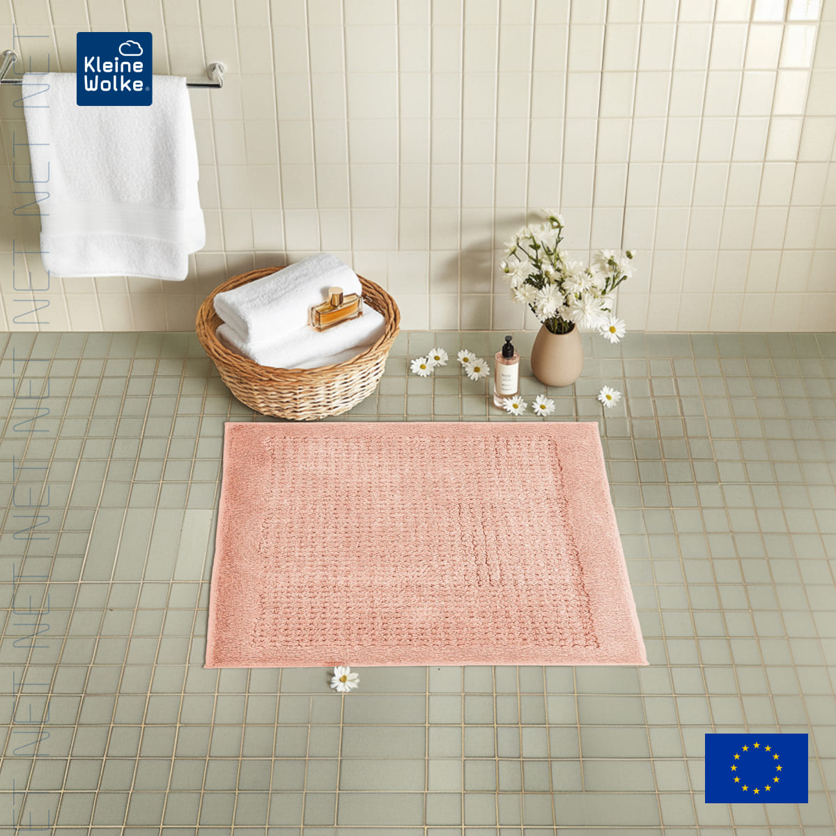 

Коврик для ванной комнаты Kleine Wolke Net Papaya 60x60см