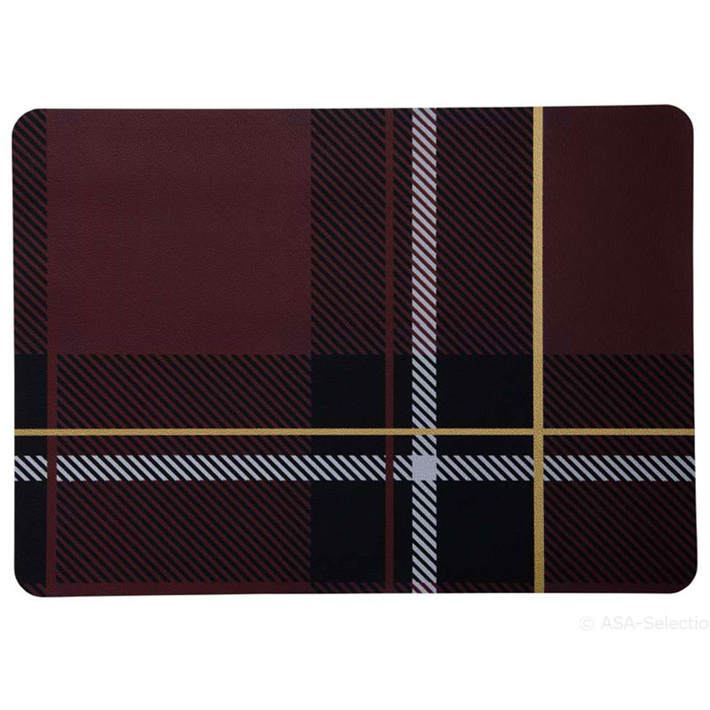 

Сервировочная салфетка Asa Selection Tartan , цвет красный