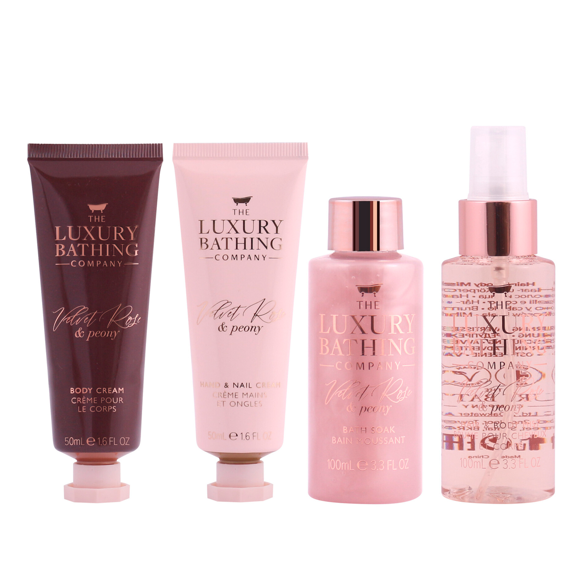

Подарочный набор The Luxury Bathing Company Нежный уход за телом Бархатная роза и пион