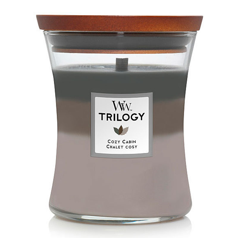 

Свеча средняя Woodwick трилогия Уютное шале