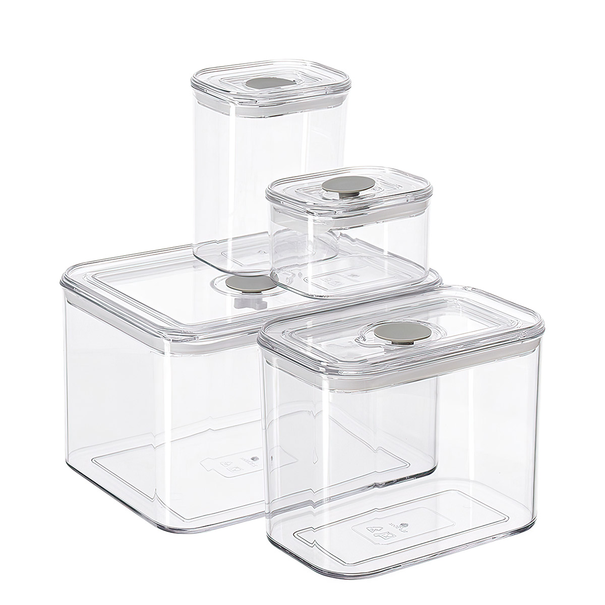 Набор контейнеров для хранения Smart Solutions Keep in 4шт контейнер для хранения мелочей 5 5 × 5 5 × 6 см прозрачный