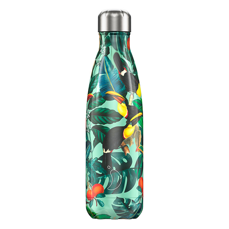 

Термос Chilly's Bottles Tropical. Toucan, Многоцветие