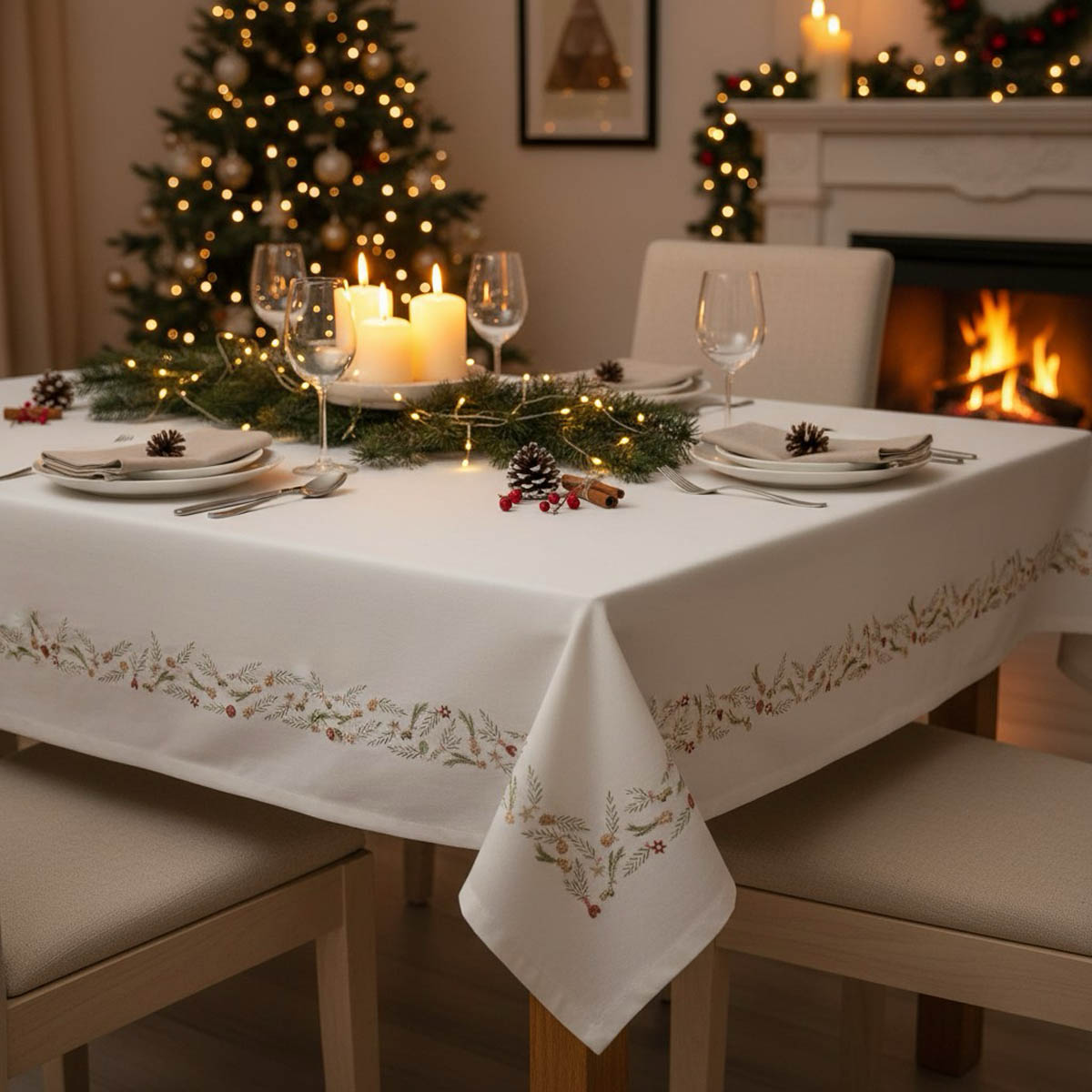 

Скатерть Pappel New Year 160x220см