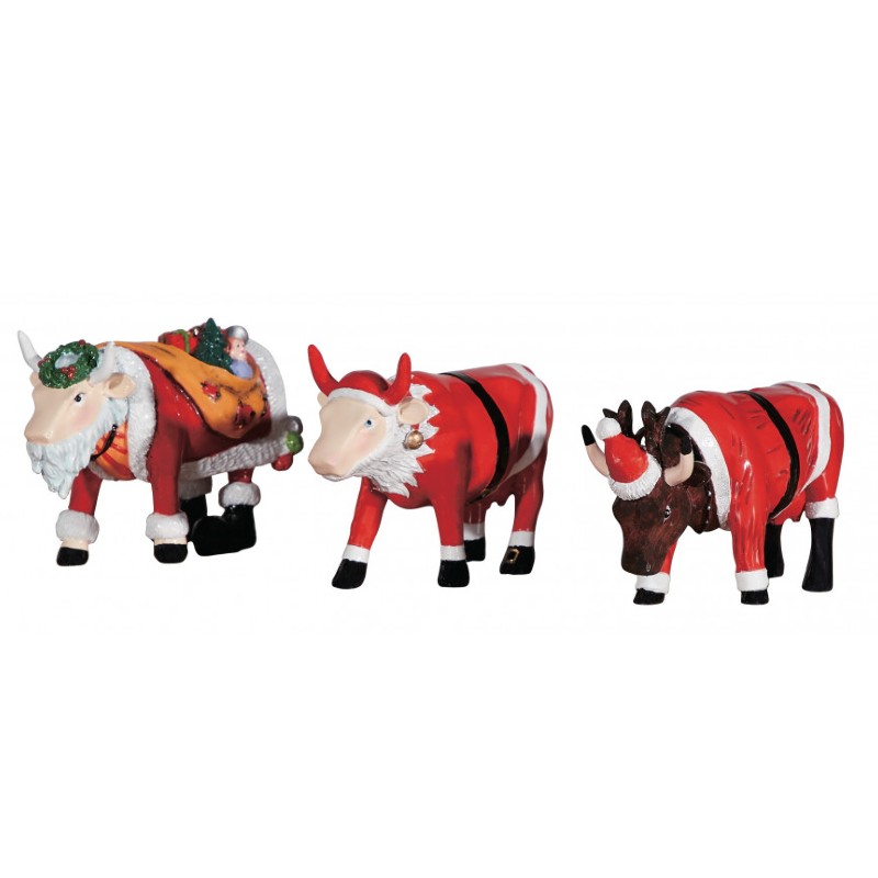 Набор коллекционных статуэток CowParade Russia Christmas 3-Pack