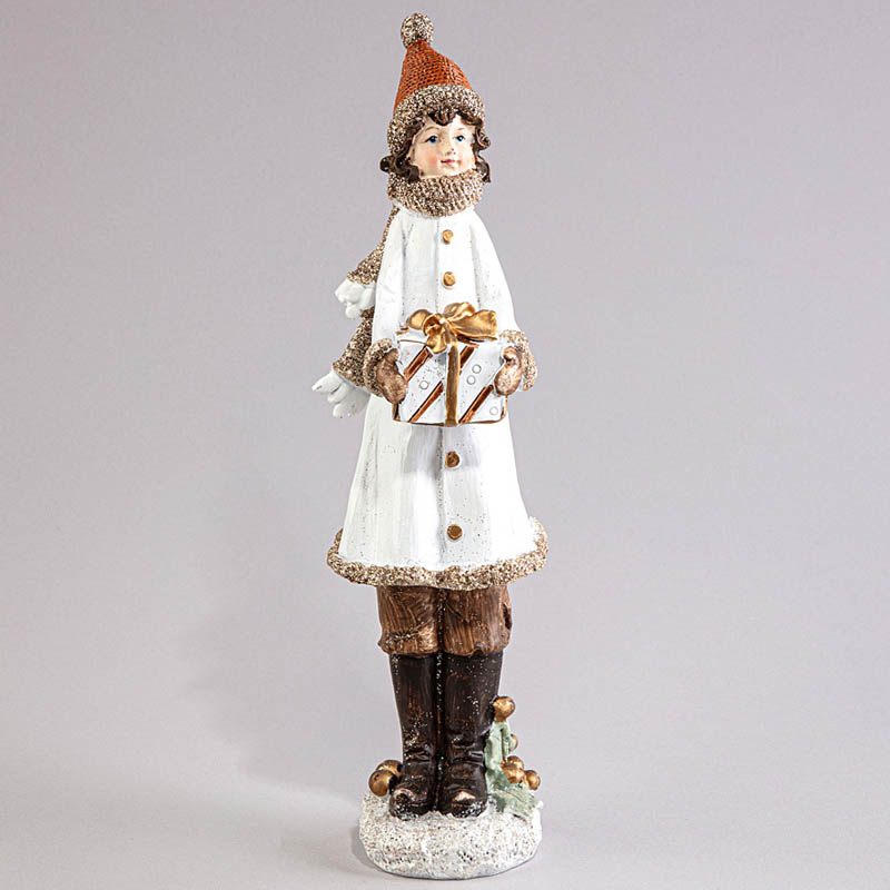 

Статуэтка Lefard Зимняя Забава Девочка с подарком