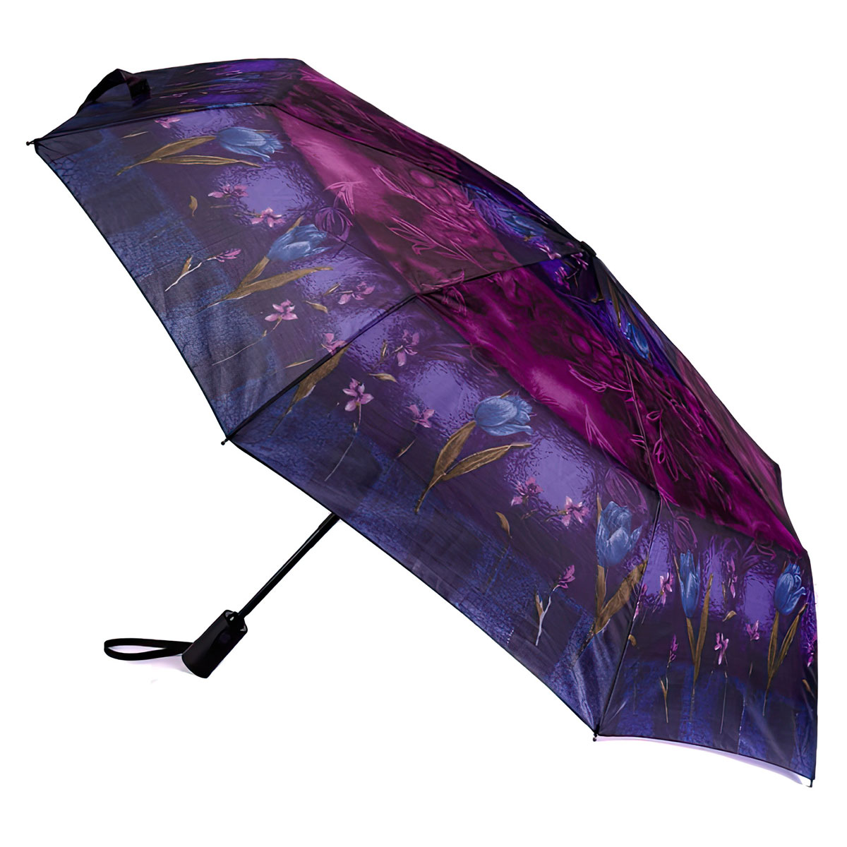 Зонт женский автомат Henry Backer Тюльпаны зонт женский henry backer купол 92см фиолетовый