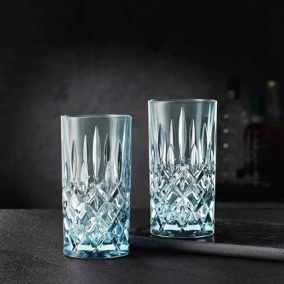 Набор стаканов высоких Nachtmann Noblesse Colors 2шт, голубой доска разделочная для подачи и сервировки adelica 25×22×1 8 см береза