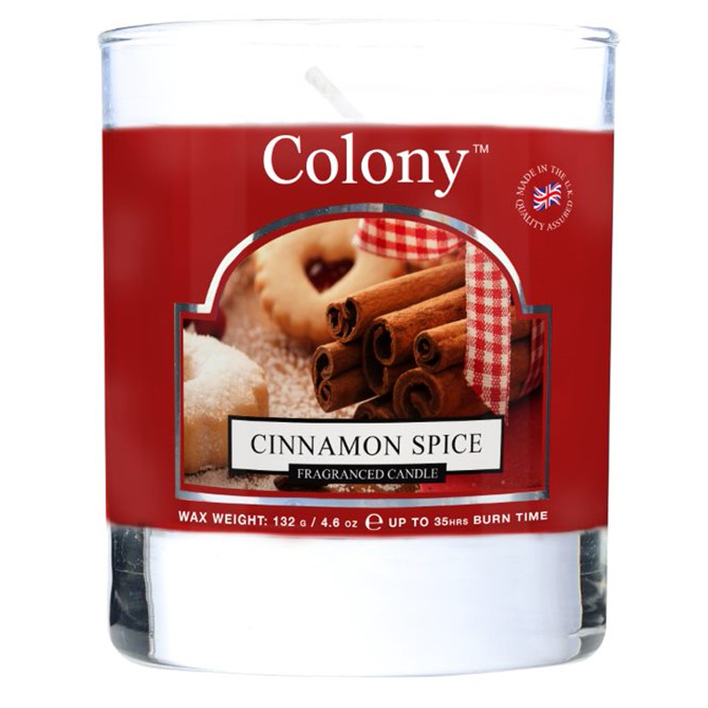 

Свеча ароматическая в стеклянной банке Colony Корица малая, Красный