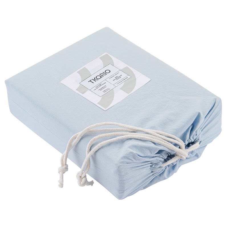 Комплект постельного белья 1,5-спальный Tkano Essential, небесно-голубой Tkano TK20-BLI0011 - фото 5