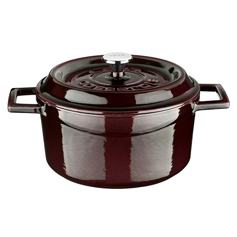 Кастрюля чугунная Lava 282л цвет фиолетовый 18730₽