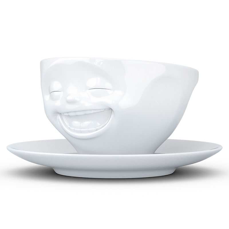 Чашка чайная с блюдцем Tassen Мимика Laughing чашка кофейная с блюдцем tassen мимика buffled