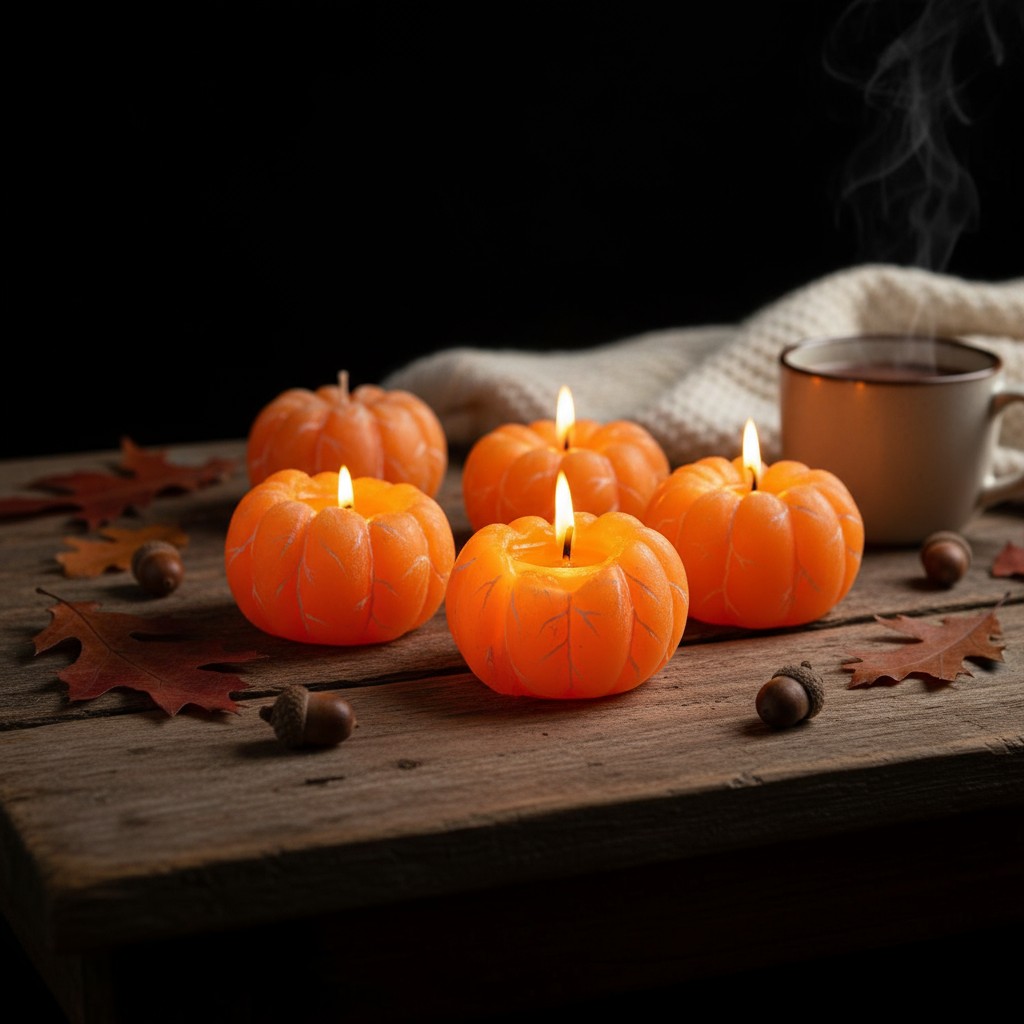 

Набор фигурных свечей Zapel Мандарины в лотке, 8шт