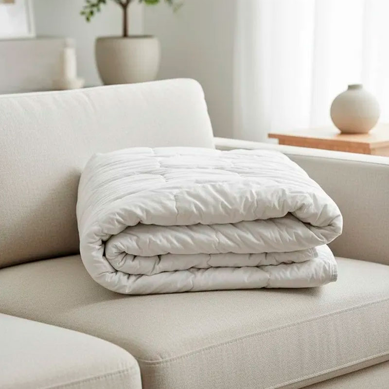 Одеяло евро 200x220см Frankenstolz Wash Cotton цвет белый 24760₽