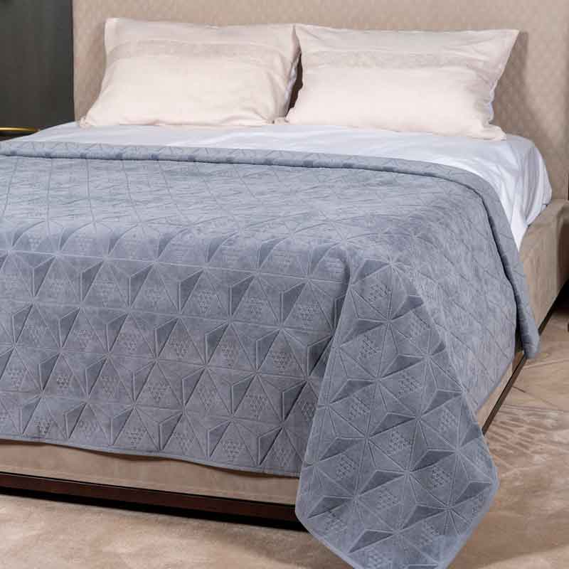 Покрывало махровое с эффектом велюра Cleanelly Basic Pyramids 10199₽