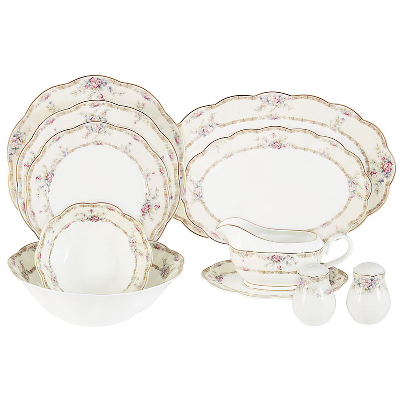 

Сервиз обеденный на 6 персон Anna lafarg Emily Сан Марино, 27 предметов, Многоцветие