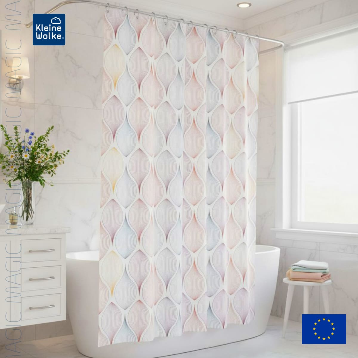 

Штора для ванной Kleine Wolke Magic 180х200см